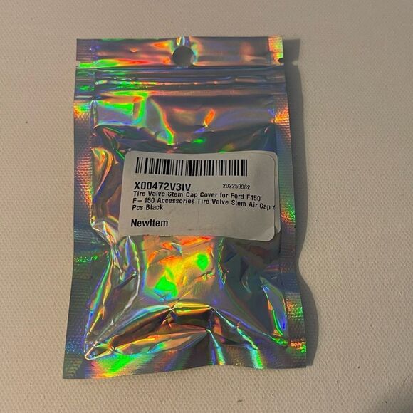 Ford F-150 Valve Stem Caps in Black Set of 4 NWT - Picture 4 of 4